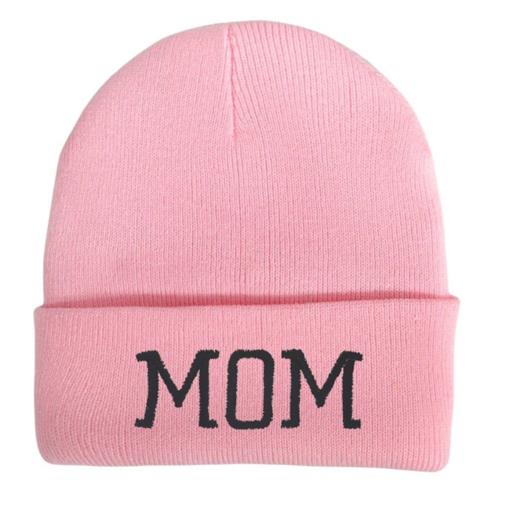 Beanie Cuffed Knit - ミニマルなペアマッチング ママパパ ビーニーハット カフ付きスタイル 伸縮性のある冬用スカルキャップ ソフトニットビーニーハット