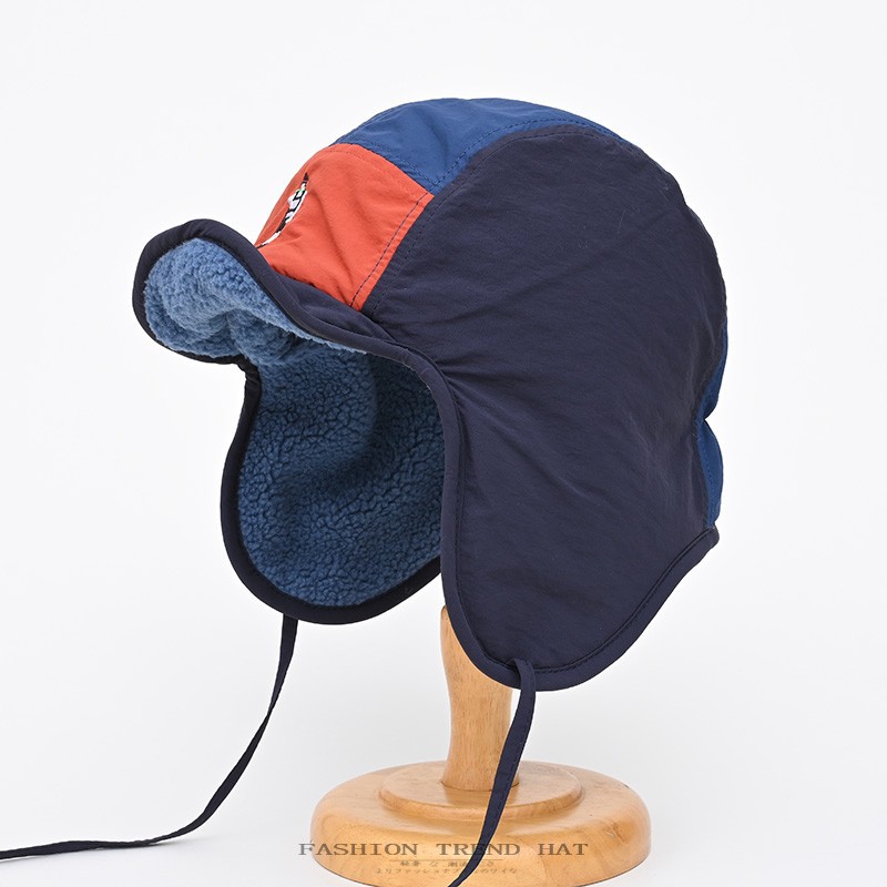 Corduroy Cap 5 Panel - 1個 レトロ パッチワーク ボンバーハット 5パネル カラーマッチング