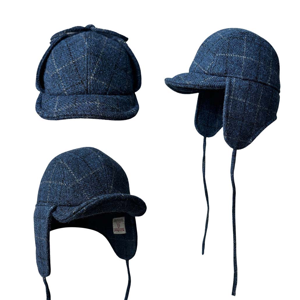 メンズ・レディース ハリスツイード トラッパー アビエイター - Trapper Hat Ear Flap のレビューと価格