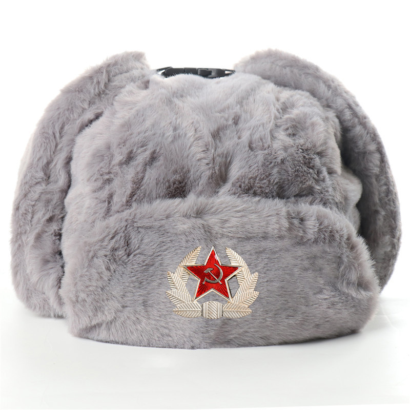 ロシア帽子ロシア帽トルーパートラッパーハット暖かい冬の帽子耳 - Trapper Hat Ear Flap のレビューと価格