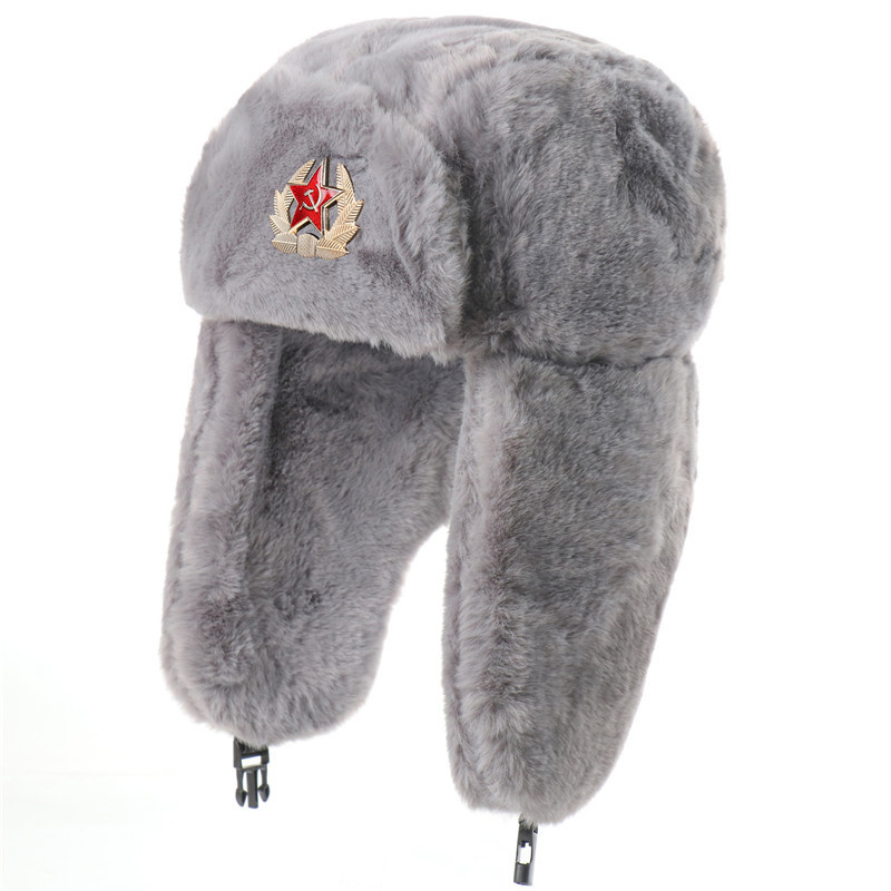 ロシア帽子ロシア帽トルーパートラッパーハット暖かい冬の帽子耳 - Trapper Hat Ear Flap のレビューと価格