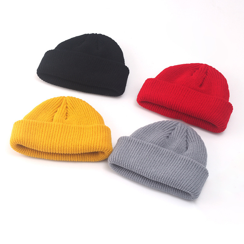 ビーニー ユニセックス 帽子 リブ編み カフ付き 冬用帽子  - Beanie Cuffed Knit のレビューと価格