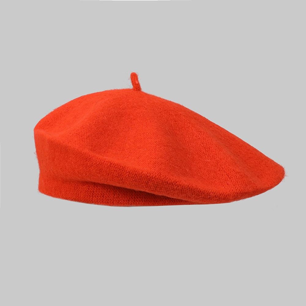 ファッション暖かい冬用ウールベレー帽、無地レトロフレンチアー - Beret French Wool のレビューと価格