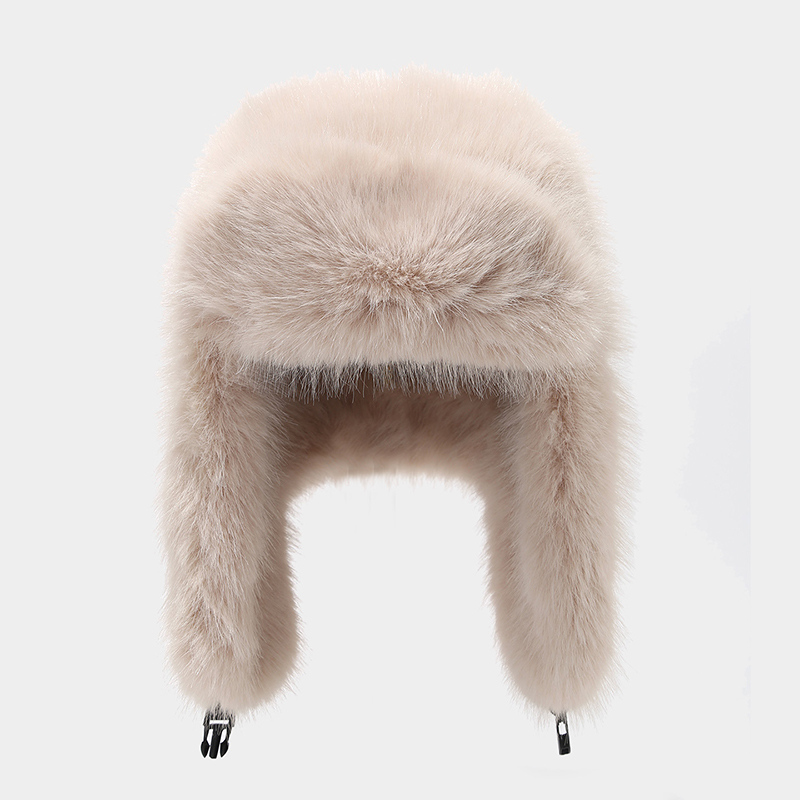 女性用フェイクフォックスファートラッパーハット、韓国・日本ス - Trapper Hat Ear Flap のレビューと価格