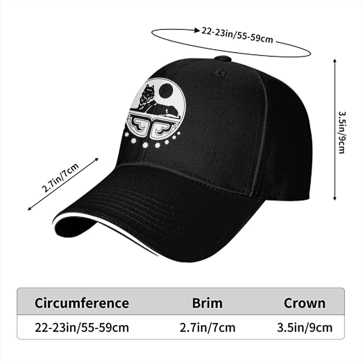 サマーキャップ サンバイザー チェチェンウルフ ヒップホップ - Visor Sun Hat のレビューと価格