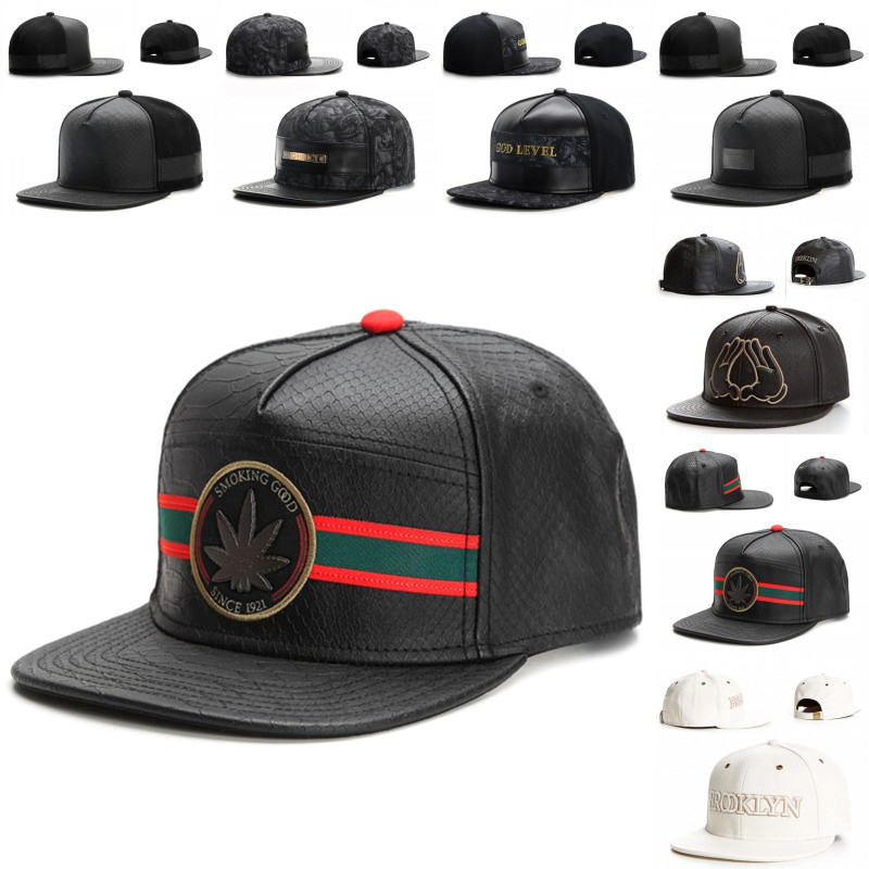 ファッションブランドレザーキャップ野球帽男性女性ヒップホップ - Baseball Cap Structured のレビューと価格