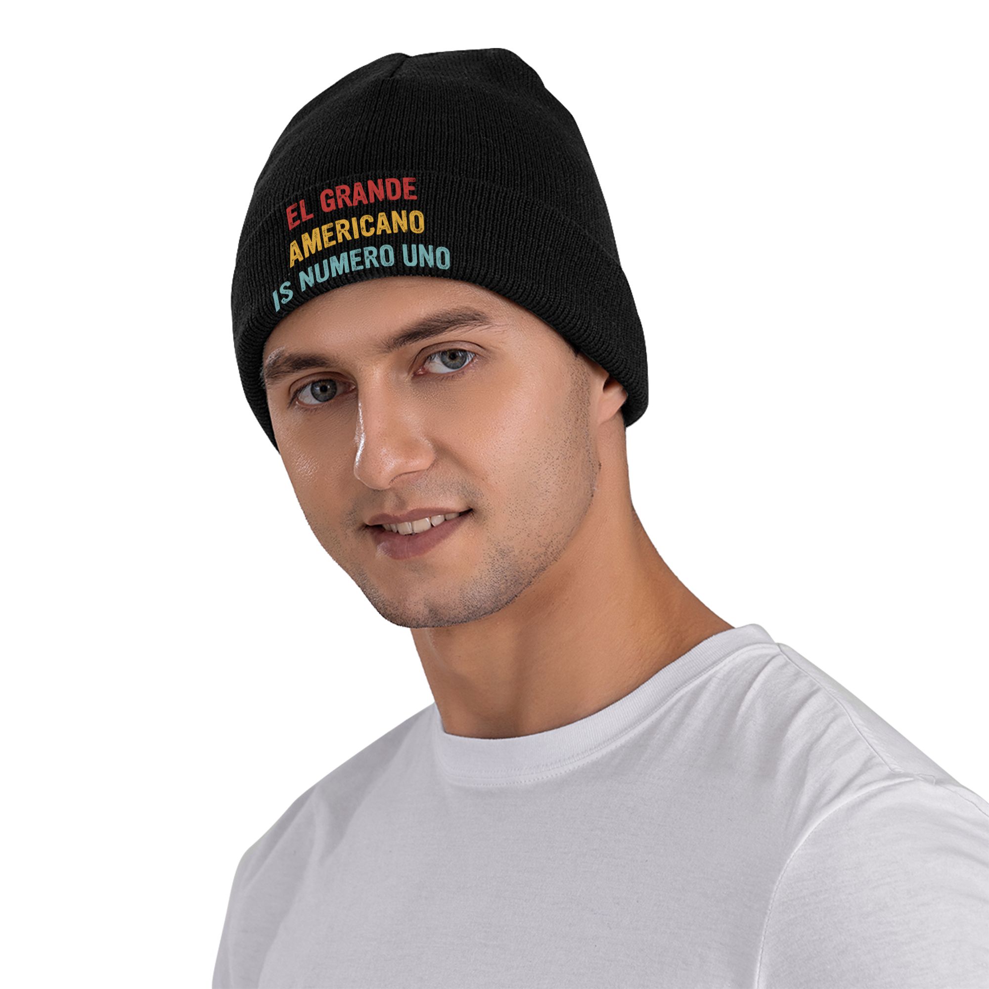 エル・グランデ・アメリカーノ プロレスリング リブニット カ - Beanie Cuffed Knit のレビューと価格