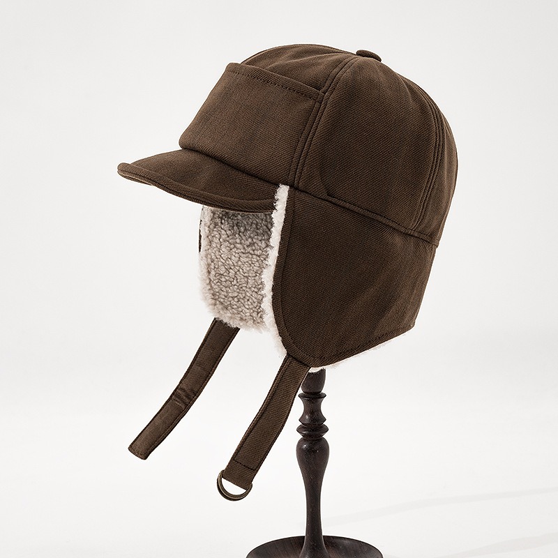 韓国の冬用防寒レイフェン帽子、女性用ファッション厚手耳当て付 - Winter Trapper Hat のレビューと価格