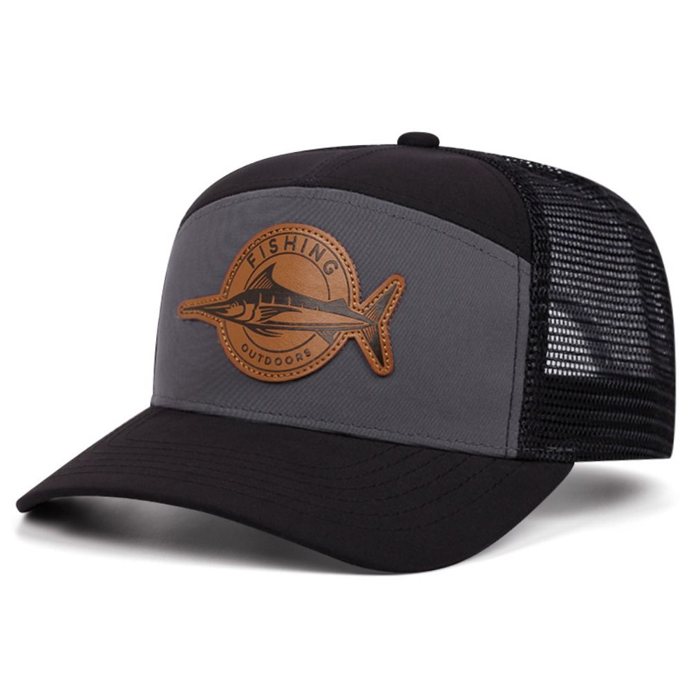 夏用サメ柄フィッシングキャップ 調節可能な7パネルスタイル野 - Trucker Cap Mesh のレビューと価格