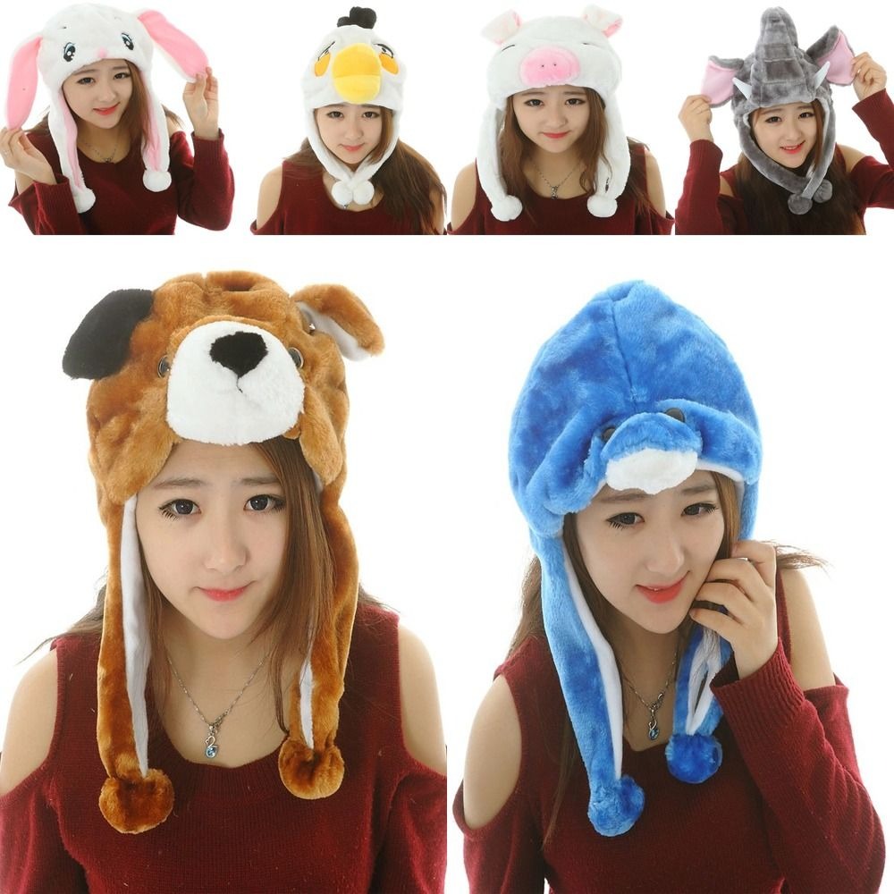 動物の絵が描かれた豪華な帽子,可動式の耳が付いたエアバッグキ - Winter Trapper Hat のレビューと価格