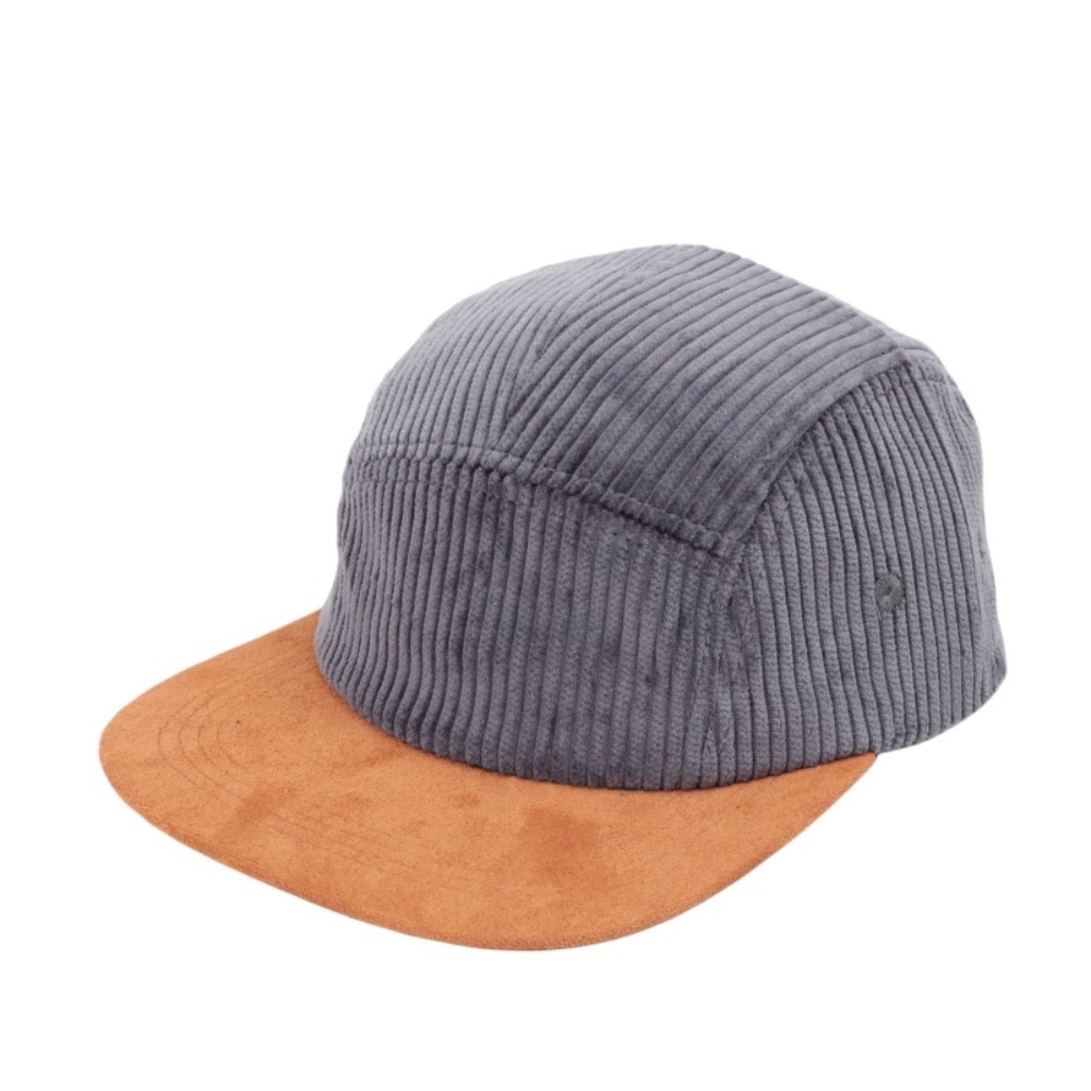 多用途レトロフラットブリム野球帽5パネル調整可能ヒップホップ - Corduroy Cap 5 Panel のレビューと価格